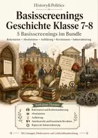 Vorschau - Arbeitsblätter - Basisscreening Geschichte Klasse 7–8: Umbrüche - Deckblatt