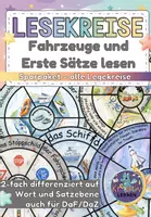 Vorschau - Stationenlernen - Legekreise Verkehr & Transportmittel – Lesen, Wortschatz, DaZ/DaF & Sachunterricht - Materialpaket - Deckblatt