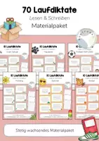 Vorschau - Arbeitsblätter - Materialpaket / Bundle Laufdiktate: 70 4-fach differenzierte Schleichdiktate (Klasse 2, 3, 4) - Wachsendes Materialpaket - Deckblatt