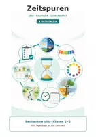 Vorschau - Arbeitsblätter - Sachunterricht Klasse 1–2: Zeit, Kalender und Jahreszeiten – 8 Materialien - Deckblatt