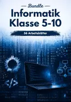 Vorschau - Arbeitsblätter - Informatik Bundle Sek 1 Klasse 5-10 - Deckblatt
