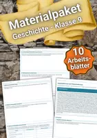 Vorschau - Arbeitsblätter - Materialpaket – Geschichte Klasse 9 – Arbeitsblätter - Deckblatt