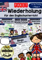 Vorschau - Arbeitsblätter - Englisch Wiederholung Klasse 4/5 – Materialpaket zum Schuljahresbeginn - Deckblatt