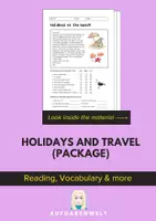 Vorschau - Unterrichtsreihen - Holidays and Travel - Package: Reading, Vocabulary and more (English) - Deckblatt
