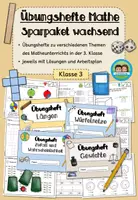 Vorschau - Arbeitsblätter - Übungshefte Mathe (Klasse 3) - wachsendes Sparpaket - Deckblatt