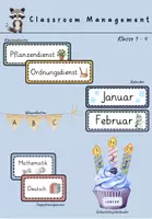 Vorschau - Mal- und Bastelvorlagen - Materialpaket Classroom Management | Klassenorganisation - Deckblatt