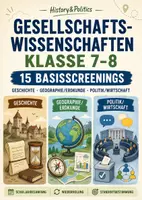 Vorschau - Arbeitsblätter - Gesellschaftswissenschaften Klasse 7–8 – 15 Basisscreenings - Deckblatt