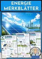 Vorschau - Merkblätter - Energie & Nachhaltigkeit – 9 anschauliche Merkblätter für Erdkunde | Sekundarstufe I - Deckblatt