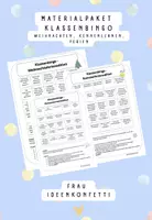 Vorschau - Spiele - Materialpaket Klassenbingo - Kennenlernen, Weihnachten, Ferien Spiel - Deckblatt