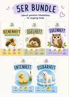 Vorschau - Arbeitsblätter - Die Tierforscher L, Von Biene bis Eisbär, 5 Tiere je 3 Arbeitsblätter - Deckblatt