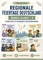 Vorschau - Arbeitsblätter - Regionale Feiertage Deutschland Bundle Klasse 7–8 - Deckblatt