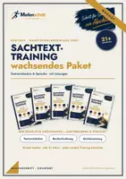 Vorschau - Arbeitsblätter - Sachtext Klasse 9 – alle 21 Trainings im wachsenden Paket, mit Lösungen | Hauptschulabschluss 2027 Deutsch Baden-Württemberg - Deckblatt
