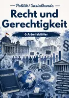 Vorschau - Arbeitsblätter - Recht & Gerechtigkeit – 6 Arbeitsblätter zu Rechtsstaat, Menschenrechten, Diskriminierung und gesellschaftlicher Gerechtigkeit - Deckblatt