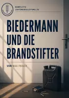 Vorschau - Stundenentwürfe - Biedermann und die Brandstifter – Komplettes Materialpaket mit Klassenarbeit und vollständigen Lösungen inkl. Reihenplanung - Deckblatt
