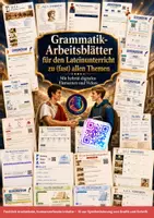 Vorschau - Arbeitsblätter - Grammatik-Arbeitsblätter Latein (hybrid-digital) - Deckblatt