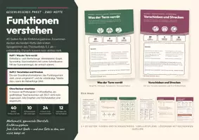 Vorschau - Stundenentwürfe - Funktionen verstehen — Ganzrationale Funktionen in der Einführungsphase (Paket, 2 Hefte, 40 Seiten) - Deckblatt
