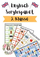 Vorschau - Stationenlernen - Englisch Materialpaket - 3. Klasse - Deckblatt