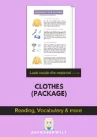 Vorschau - Unterrichtsreihen - Clothes - Package: Reading, Vocabulary & more - Deckblatt