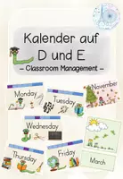 Vorschau - Poster - Universalkalender - MATERIALPAKET / SPARPAKET / SPARSET / BUNDLE Deutsch Englisch - Deckblatt