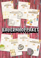 Vorschau - Spiele - Materialpaket Bauernhoftiere - Deckblatt