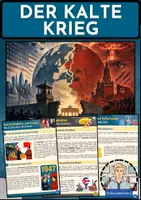 Vorschau - Arbeitsblätter - KALTER KRIEG - Unterrichtsreihe mit Infotexten, Aufgaben & Lösungen - Deckblatt