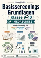 Vorschau - Arbeitsblätter - Basisscreenings Grundlagen Klasse 9–10 Megabundle - Deckblatt