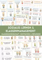 Vorschau - Fördermaterial/Inklusion - Soziales Lernen & Klassenmanagement Grundschule – Materialpaket | Klassenmanagement, Klassengemeinschaft | Gesprächskarten für Tagesreflexion, Klassenrat & soziales Lernen, Motivation & Belohnungssystem - Deckblatt