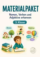 Vorschau - Arbeitsblätter - Wortarten Klasse 3 - Deckblatt