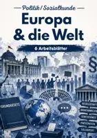 Vorschau - Arbeitsblätter - Europa & die Welt – 6 Arbeitsblätter zu Europäischer Union, Globalisierung und internationaler Politik - Deckblatt