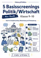 Vorschau - Arbeitsblätter - 5 Basisscreenings Politik/Wirtschaft Klasse 9–10 - Deckblatt