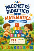 anteprima - Esercizi - Matematica classe prima - Pacchetto didattico completo - Pagina di copertina