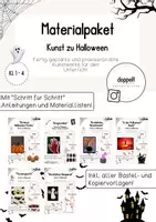 Vorschau - Stundenentwürfe - Materialpaket "Halloween" - KUNST | Klasse 1-4 - Deckblatt
