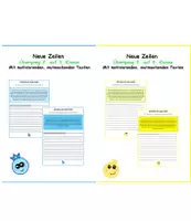 Vorschau - Arbeitsblätter - Materialpaket neue Zeilen - Deckblatt