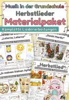Vorschau - Unterrichtsreihen - Herbstlieder für die Grundschule - Materialpaket - Deckblatt