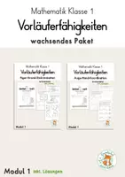 Vorschau - Unterrichtsreihen - mathematische Vorläuferfähigkeiten wachsendes Paket - Deckblatt