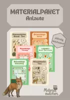 Vorschau - Stationenlernen - Anlaute Materialpaket - Deckblatt