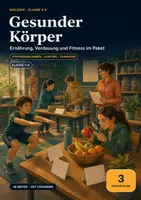 Vorschau - Unterrichtsreihen - Gesunder Körper Klasse 5–6 – Ernährung, Verdauung & Fitness im Paket - Deckblatt