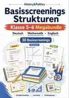 Vorschau - Arbeitsblätter - Basisscreenings Strukturen Klasse 5–6 Megabundle - Deckblatt