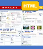 Vorschau - Arbeitsblätter - Materialpaket - HTML - für Anfänger - Deckblatt