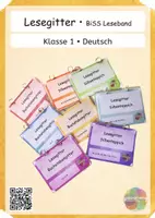 Vorschau - Arbeitsblätter - Materialpaket Lesegitter Silbengitter BiSS Leseband - Deckblatt