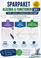 Vorschau - Unterrichtsreihen - Algebra & Funktionen Sek I Sparpaket – Terme, Gleichungen, lineare & quadratische Funktionen | Klasse 7–9 - Deckblatt