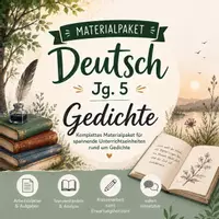 Vorschau - Arbeitsblätter - Deutsch Jg. 5 - Gedichte Materialpaket - Deckblatt
