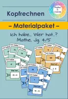 Vorschau - Spiele - Materialpaket - Ich habe... Wer hat...? - Kopfrechnen - Deckblatt