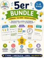 Vorschau - Arbeitsblätter - RECHENPROFIS, 5er-Bundle Mathe-Missionen bis 10, Formen erkennen usw. - Deckblatt
