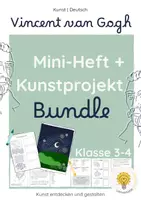Vorschau - Unterrichtsreihen - Vincent van Gogh entdecken & gestalten | Kunstprojekt + Mini-Heft | Kunst & Deutsch Klasse 3–4 - Deckblatt
