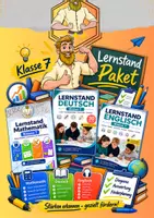 Vorschau - Stationenlernen - Lernstand Klasse 7 | Deutsch, Mathematik, Englisch - Deckblatt