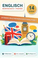 Vorschau - Arbeitsblätter - Englisch Grundschule Wortschatz Paket – 14 Materialien PLUS Lernposter - Deckblatt