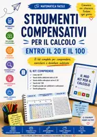 anteprima - Esercizi - Matematica, strumenti compensativi. Alta leggibilità. BES DSA. - Pagina di copertina