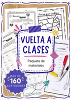 Vista previa - Hojas de trabajo - Paquete de materiales - Vuelta a clases - Portada
