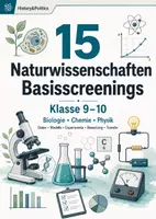 Vorschau - Arbeitsblätter - 15 Naturwissenschaften Basisscreenings Klasse 9–10 - Deckblatt